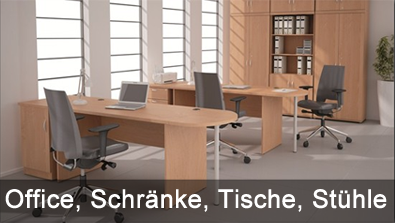 Office, Schrnke, Tische, Sthle